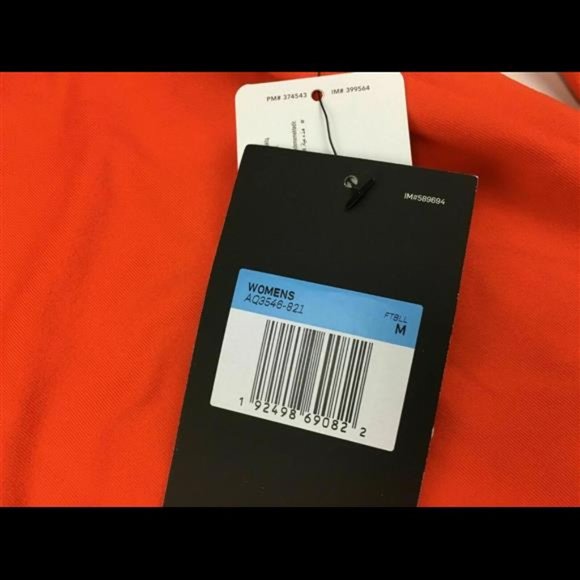 NIKE Womens Clemson Tigers Half Zip LS Top | Orange | Medium | AQ3546 | NWT - Picture 2 of 8